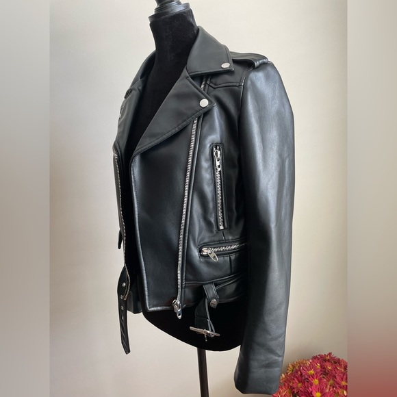SOLD Zara Faux Leather Jacket - Picture 7 of 10